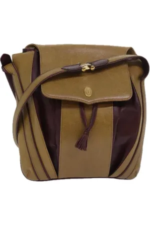 Cartier Pre-owned, Dames, , ONE Size, Tweedehands leren schoudertassen