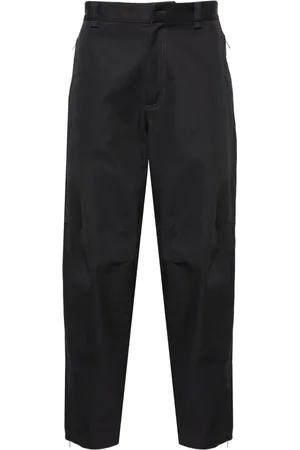 Lanvin Broeken, Heren, Grijs, M, Katoen, Casual Grijze Biker Broek