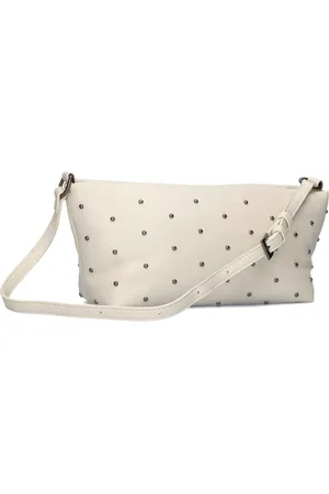 Hvisk Tassen, Dames, Wit, ONE Size, Elegante Gil Metal Schoudertas
