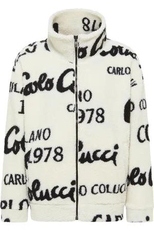 Carlo Colucci Sweatshirts & Hoodies, Heren, , L, Teddy Fleece Jack met Merkdetails
