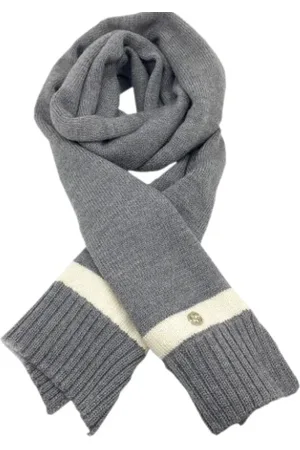 Gucci Pre-owned, Dames, Grijs, ONE Size, Pre-owned Wool scarves