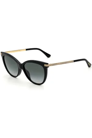 Jimmy Choo Accessoires, Dames, Zwart, ONE Size, Zwarte Acetaat Zonnebril