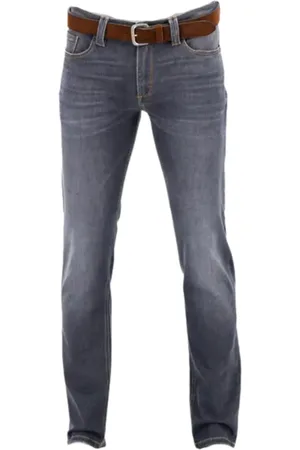 Alberto Jeans, Heren, Grijs, W35 L34, Grijze Jeans