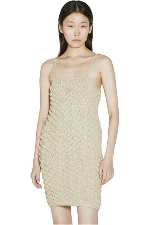 Isa Boulder Kleedjes, Dames, , M, Chunky Gebreide Mouwloze Mini Jurk