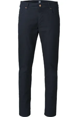 Meyer Jeans, Heren, Blauw, W33 L30, Katoen, Slimme Fancy Jeans met muntzak