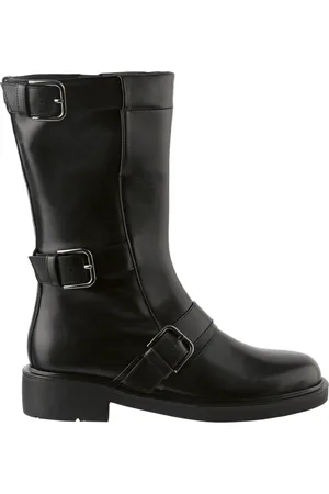 Högl Schoenen, Dames, Zwart, 38 EU, Leer, Laars met strakke lijnen