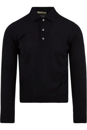 FILIPPO DE LAURENTIIS Tops, Heren, Zwart, XL, Blauwe Polo Shirts en Polos