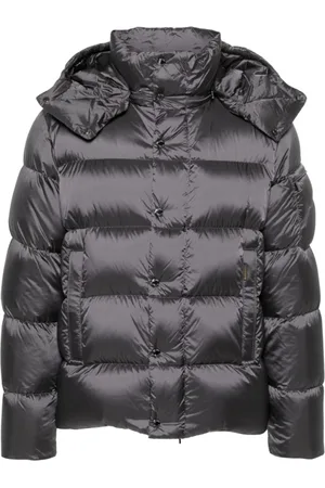 MOORER Jassen, Heren, Grijs, 2Xl, Nylon, Grijze Puffer & Down Jas