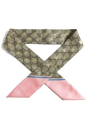 Gucci Pre-owned, Dames, , ONE Size, Pre-owned Silk scarves