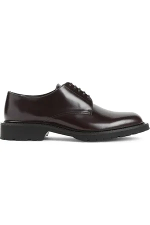 Saint Laurent Schoenen, Heren, Bruin, 41 EU, Leer, Bruine Gesloten Leren Schoenen