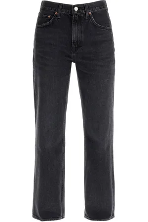 AGOLDE Jeans, Dames, Zwart, W25, Katoen, Valen Cropped Jeans