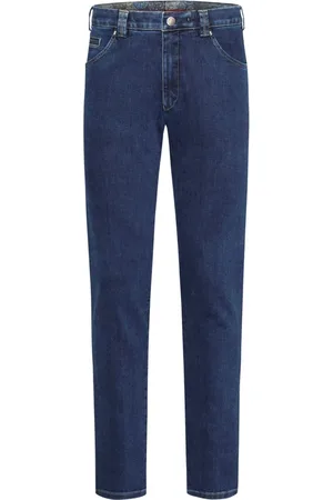 Meyer Jeans, Heren, Blauw, W42 L34, Denim, Stretch Denim Swing Pocket Jeans
