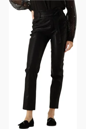 Knit-ted Broeken, Dames, Zwart, L, Francis Leren Broek
