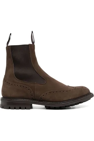 TRICKERS Schoenen, Heren, Bruin, 43 1/2 EU, Leer, Beatles Commando Sole Leren Laarzen