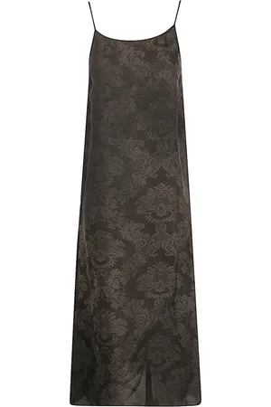 UMA WANG Kleedjes, Dames, Bruin, L, Donkerbruine Anya Jurk