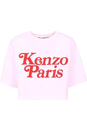 Kenzo Tops, Dames, Roze, M, Katoen, Casual Katoenen T-shirt