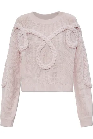 Munthe Truien, Dames, Roze, M, Wol, Trui met Stiksels