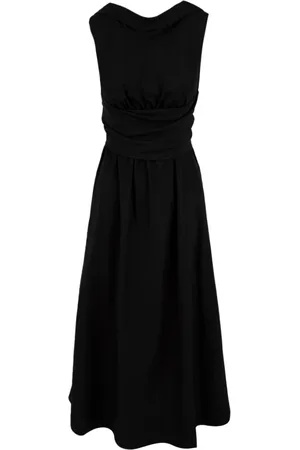 Aspesi Kleedjes, Dames, Zwart, M, Polyester, Elegante Zwarte Jurk Model 2905