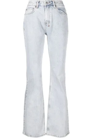 KSUBI Jeans, Dames, Blauw, W29, Katoen, Blauwe Straight Jeans met Katoen en Elastaan