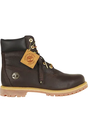 Timberland Schoenen, Dames, Bruin, 36 EU, Leer, Premium Donkerbruine Volnerf Laarzen