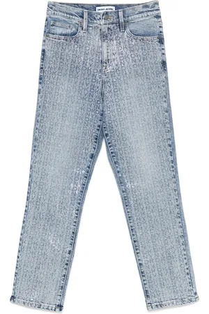 DKNY Jeans, Dames, Blauw, W30, Katoen, Blauwe Slim Straight Jeans Casual Stijl