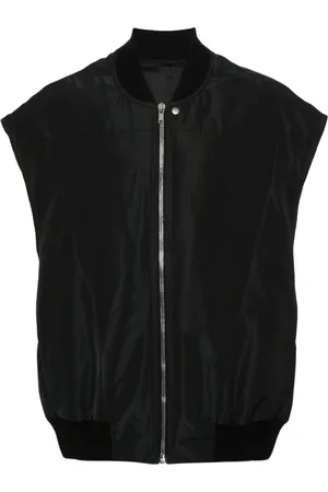 Rick Owens Jassen, Heren, Zwart, XL, Polyester, Casual Zwart Polyester Flight Vest