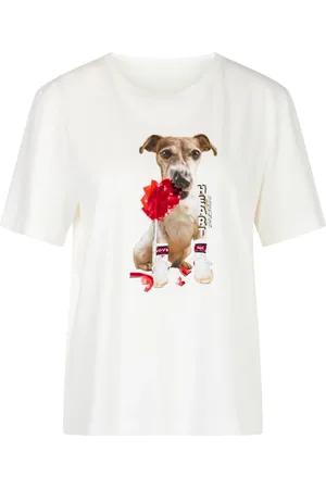 Marc Cain Tops, Dames, Wit, S, Casual T-shirt in Off