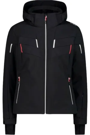 CMP Jassen, Dames, Zwart, M, Polyester, Zwarte Winterjas High-Loft Technologie