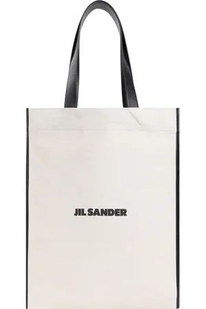 Jil Sander Tassen, Heren, Wit, ONE Size, Katoen, Neutrale Tote Bag Shopper