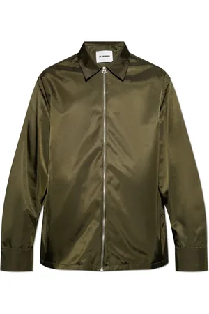 Jil Sander Jassen, Heren, Groen, L, Jas met Zakken