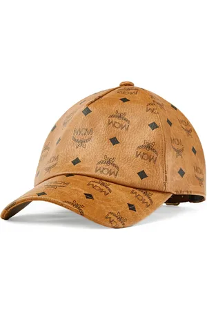 MCM Accessoires, unisex, Bruin, ONE Size, Katoen, Klassieke pet in Visetos