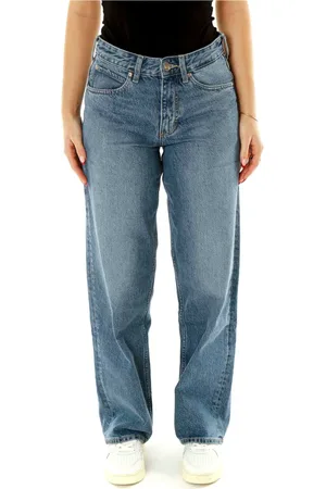 Lee Jeans, Dames, Blauw, W30 L33, Denim, Klassieke Loose Fit Denim Jeans
