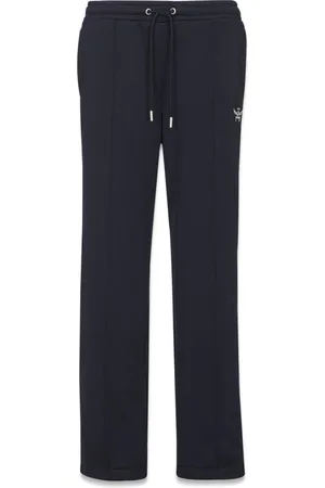 MCM Broeken, Dames, Blauw, S, Katoen, Essential Logo Trainingsbroek