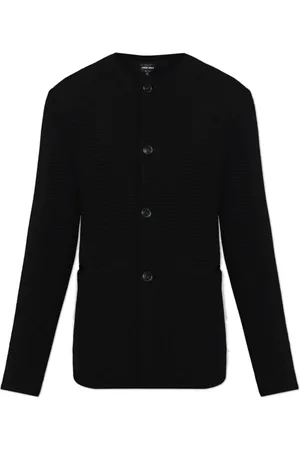 Giorgio Armani Truien, Heren, Zwart, L, Wol, Vest met zakken