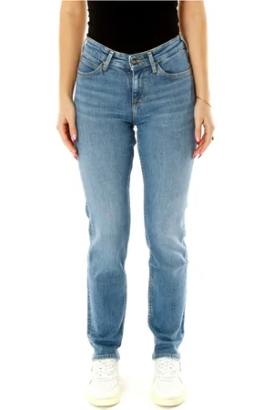 Lee Jeans, Dames, Blauw, W31 L34, Denim, Klassieke Straight Fit Jeans