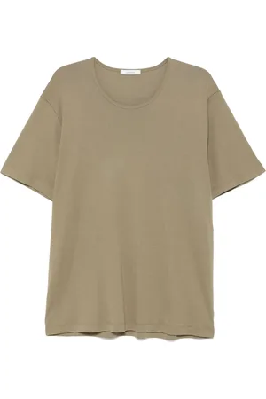 LEMAIRE Tops, Heren, Groen, S, Katoen, Casual Katoenen T-shirt
