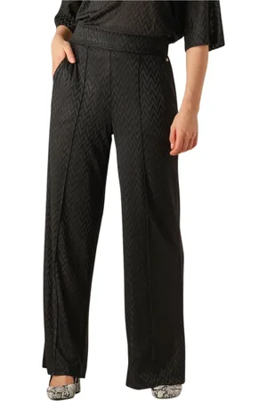 Mos Mosh Broeken, Dames, Zwart, S, Elegante Zwarte Pantalon