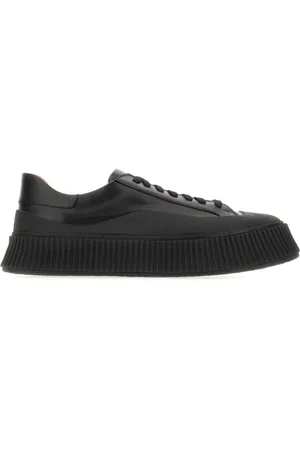Jil Sander Schoenen, Heren, Zwart, 42 EU, Leer, Stijlvolle sneakers voor dagelijks gebruik