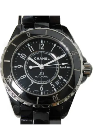 CHANEL Pre-owned, Dames, Zwart, ONE Size, Pre-owned Fabric watches