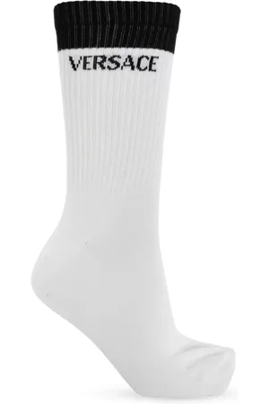 VERSACE Ondergoed, Dames, Wit, S, Katoen, Katoenen sokken met logo