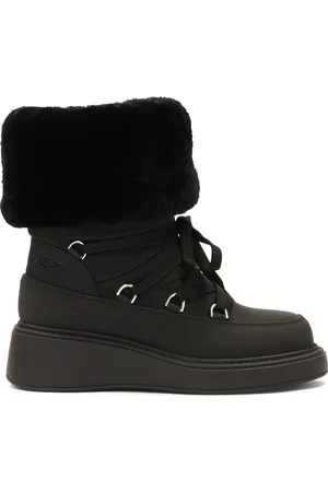 Kazar Schoenen, Dames, Zwart, 38 EU, Wol, Zwarte sneeuwlaarzen met schapenwol