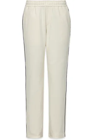 MCM Broeken, Heren, Wit, L, Katoen, Essentiële trainingsbroek in Romanit met logo