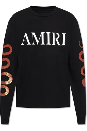 AMIRI Tops, Heren, Zwart, S, Katoen, Lange mouwen T-shirt