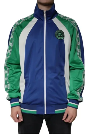 Dolce & Gabbana Jassen, Heren, Veelkleurig, M, Polyester, Bomberjack met Logodetails