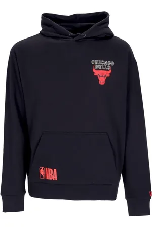 New Era Sweatshirts & Hoodies, Heren, Zwart, S, Katoen, Chicago Bulls Logo Hoodie Zwart