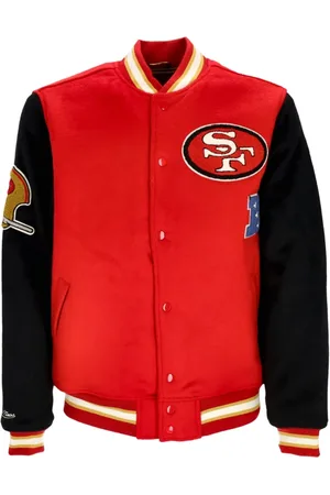 Mitchell & Ness Jassen, Heren, Veelkleurig, L, Wol, NFL Team Legacy Varsity Jack Rood/Zwart