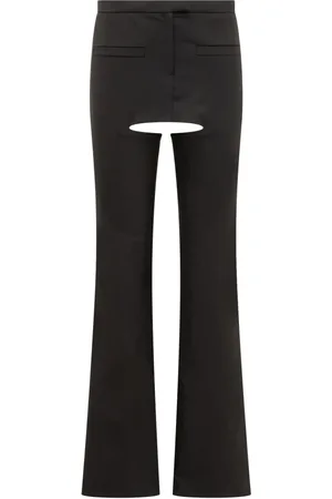 Courrèges Broeken, Dames, Zwart, S, Wol, Wollen Chaps Broek