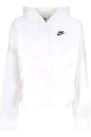Nike Sweatshirts & Hoodies, Dames, Wit, L, Katoen, Oversized Hoodie Sportswear Club Fleece