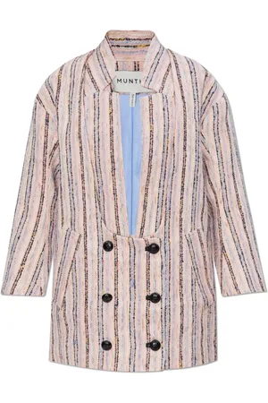 Munthe Jassen, Dames, Roze, XS, Pinstripe Blazer