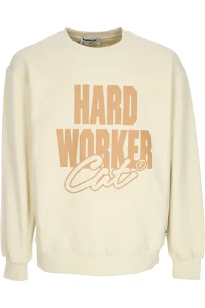 Caterpillar Sweatshirts & Hoodies, Heren, , S, Katoen, Lichtgewicht Crewneck Sweatshirt Werknemer Biscuits